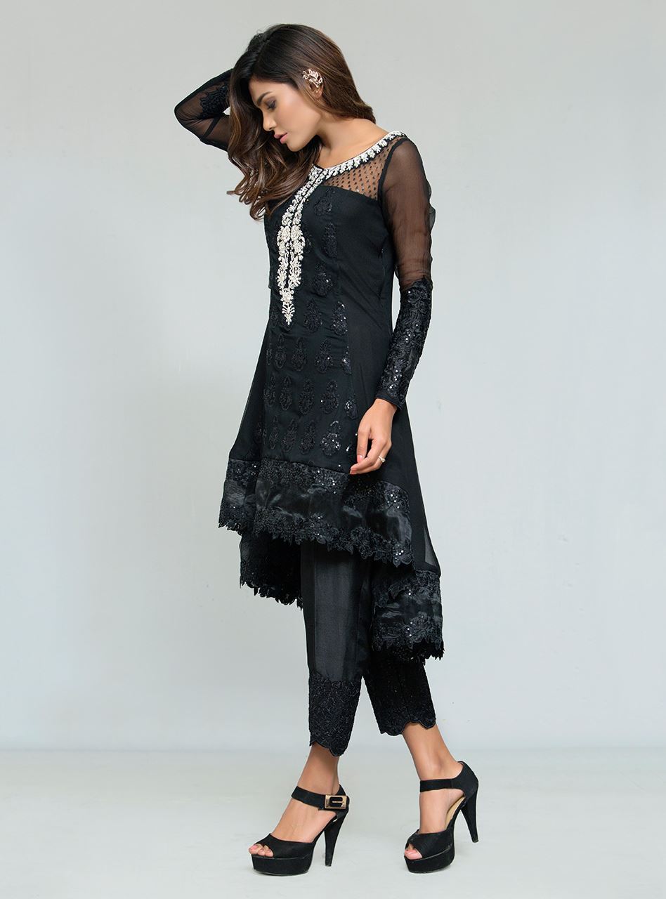 Zainab Chottani | Semi Formals | DARK TALES - Pakistani Designer Dress - by Zainab Chottani | Type: Formal - 100% Original at Saira Sultan