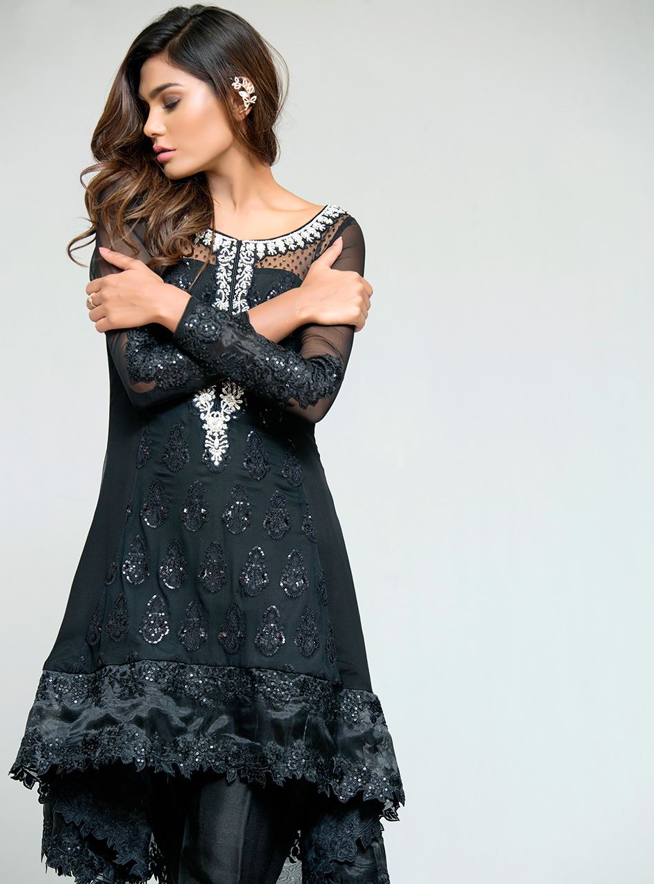 Zainab Chottani | Semi Formals | DARK TALES - Pakistani Designer Dress - by Zainab Chottani | Type: Formal - 100% Original at Saira Sultan