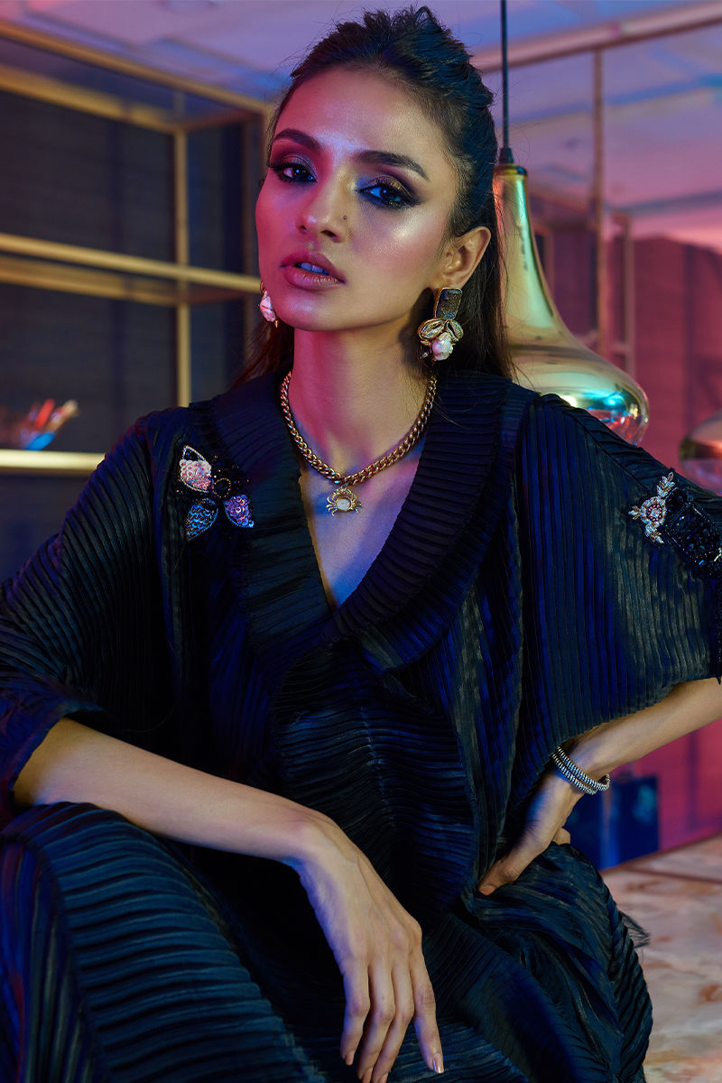 Wardha Saleem | Luxury Pret Fusion Wear | ENVY €“ 3PC CORD SET L Deep Teal Female