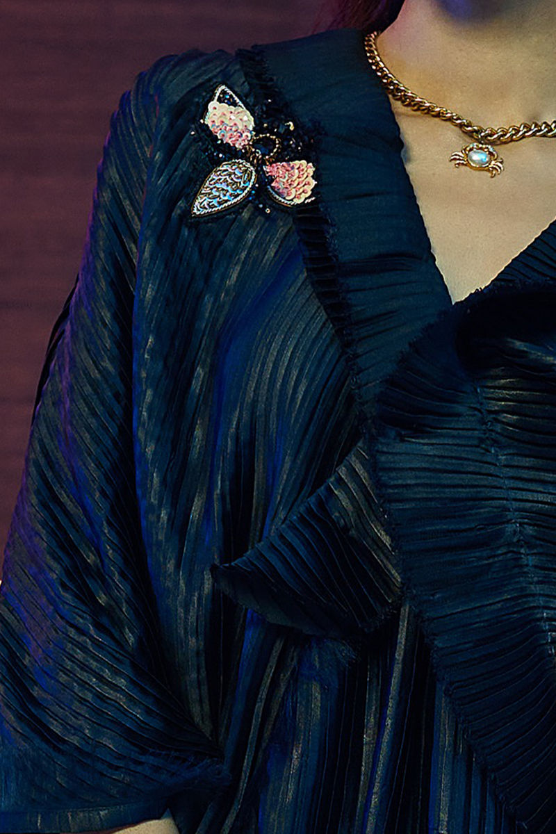 Wardha Saleem | Luxury Pret Fusion Wear | ENVY €“ 3PC CORD SET M Deep Teal Female