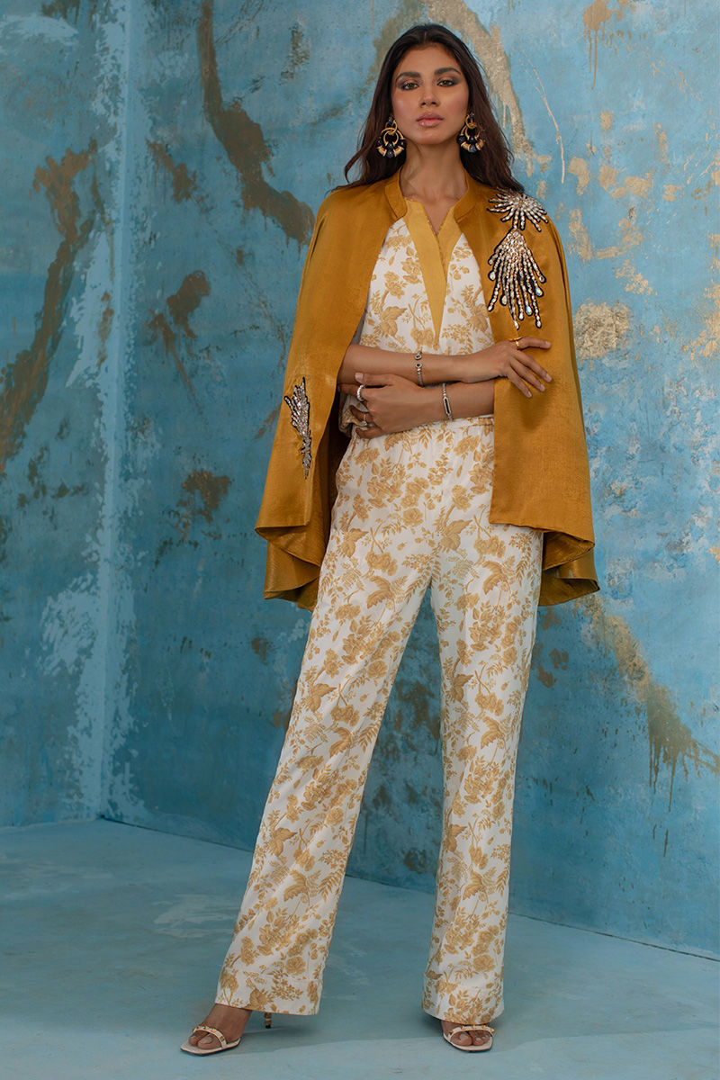 Wardha Saleem | Luxury Pret Fusion Wear | SUNSHINE XS Mustard Female