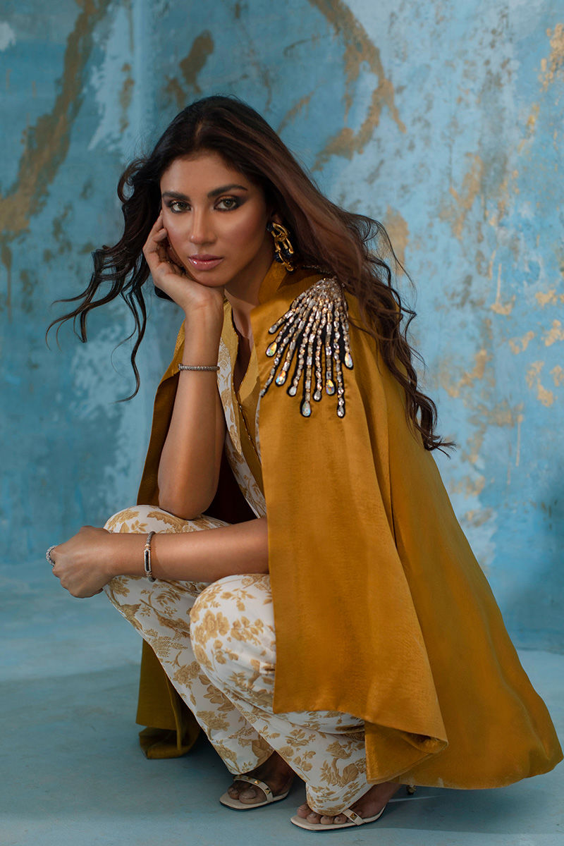 Wardha Saleem | Luxury Pret Fusion Wear | SUNSHINE XL Mustard Female