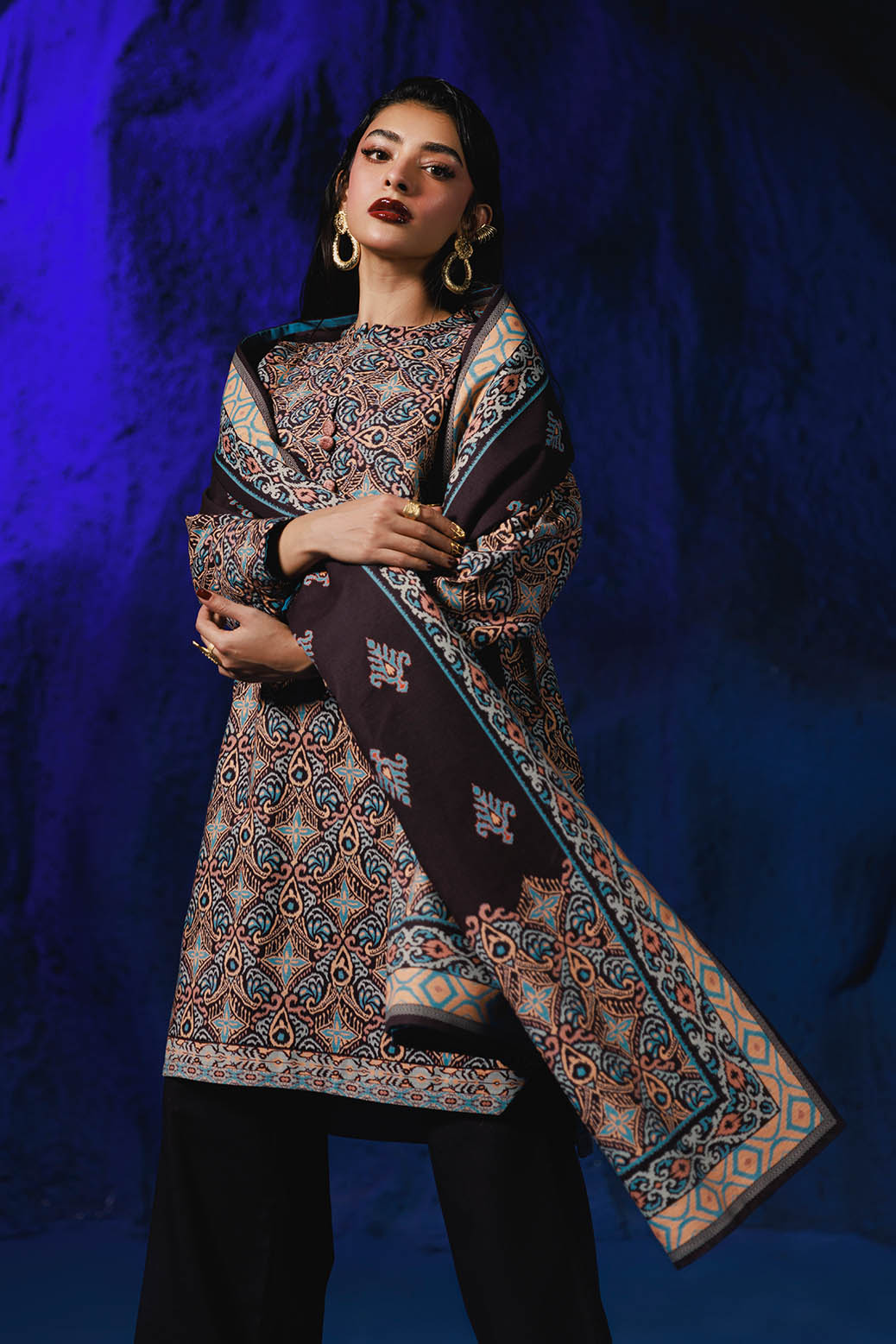 Bonanza Satrangi | Graphite 3 Pc (2W24P3P345) Black