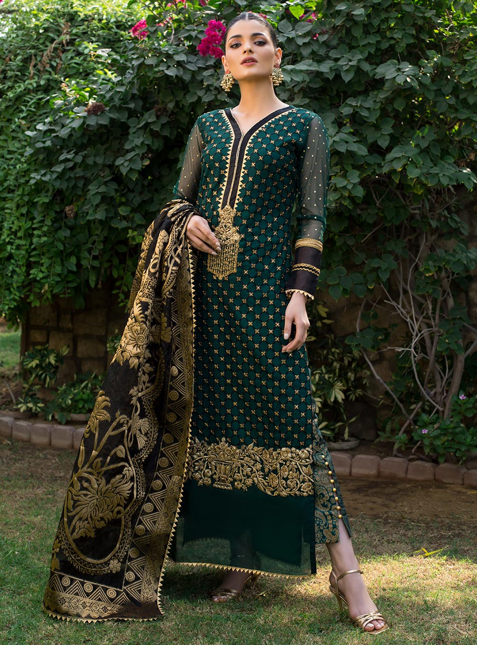 Zainab Chottani | Semi Formals | ZEVAR - Pakistani Designer Dress - by Zainab Chottani | Type: Formal - 100% Original at Saira Sultan