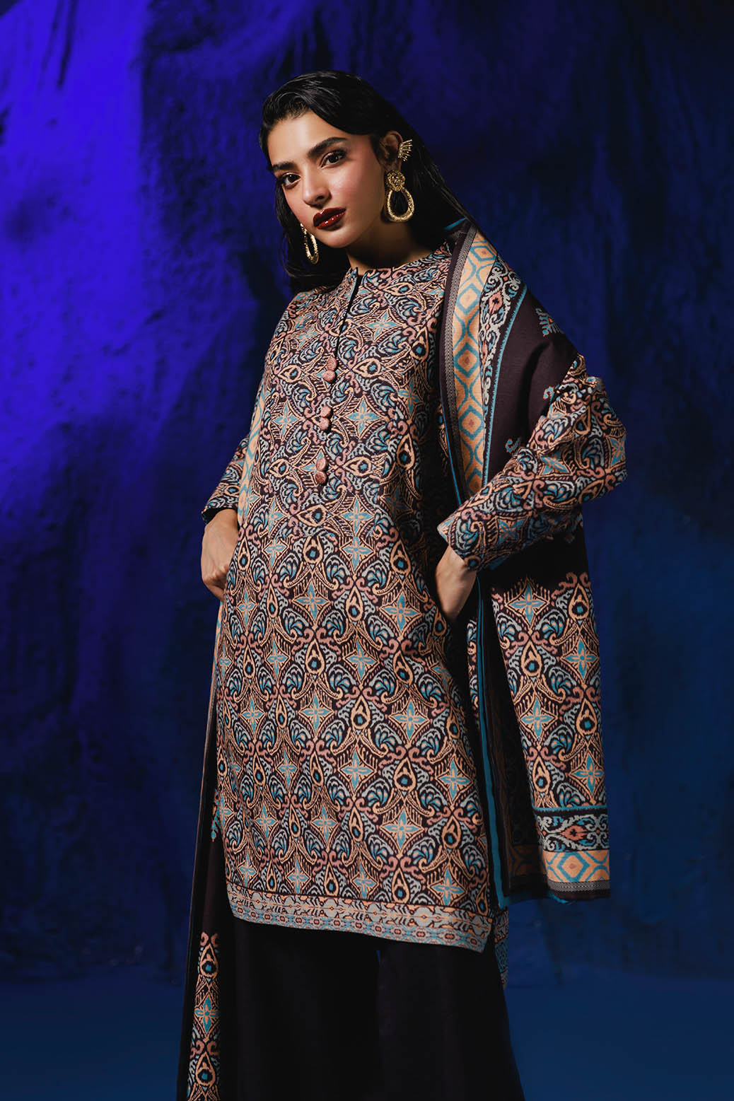 Bonanza Satrangi | Graphite 3 Pc (2W24P3P345)