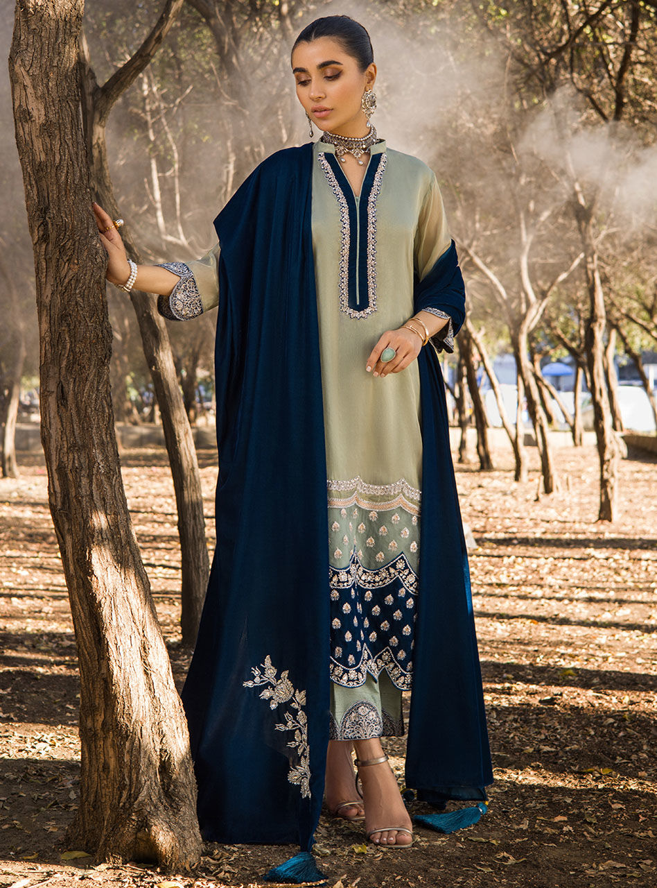 Zainab Chottani | Semi Formals | FEHYA - Pakistani Designer Dress - by Zainab Chottani | Type: Formal - 100% Original at Saira Sultan