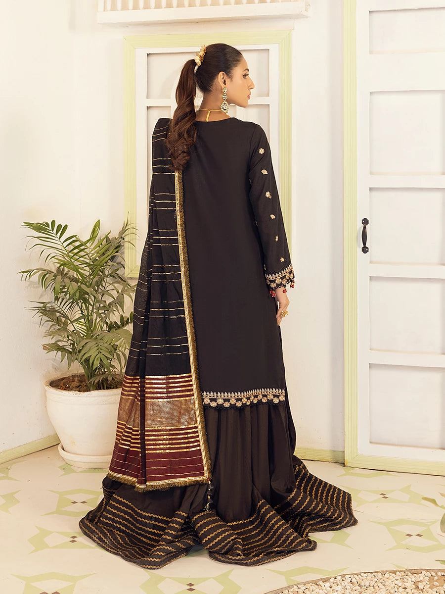 Salitex | Signature Festive Chiffon | SUNW6NO003UT S Black Cotton Silk