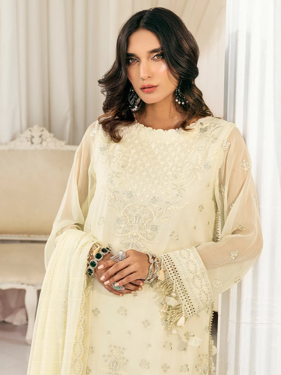 Salitex | Signature Festive Chiffon | SUNS7CH038UT M Cream Chiffon