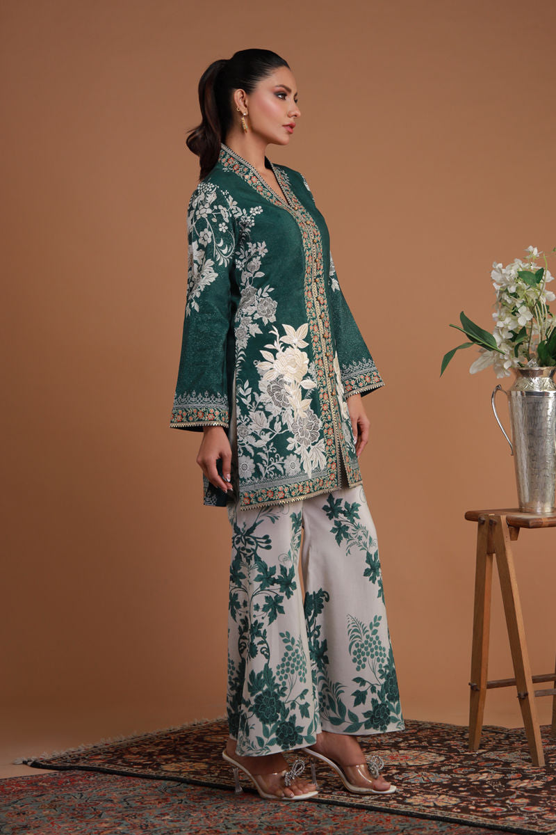 Shamaeel Ansari | Ramadan Edit 25 | RF-10 XL Green Khaddi Silk