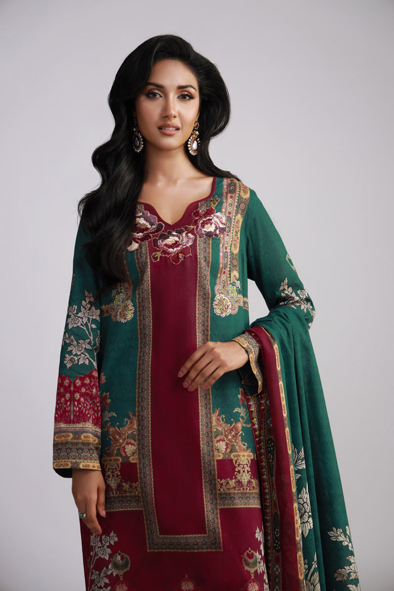 Shamaeel Ansari | Gulrang Lawn | Gulrang-02 - Pakistani Designer Dress - by Shamaeel Ansari - Type : Ladies Clothes - 100% Original at Saira Sultan