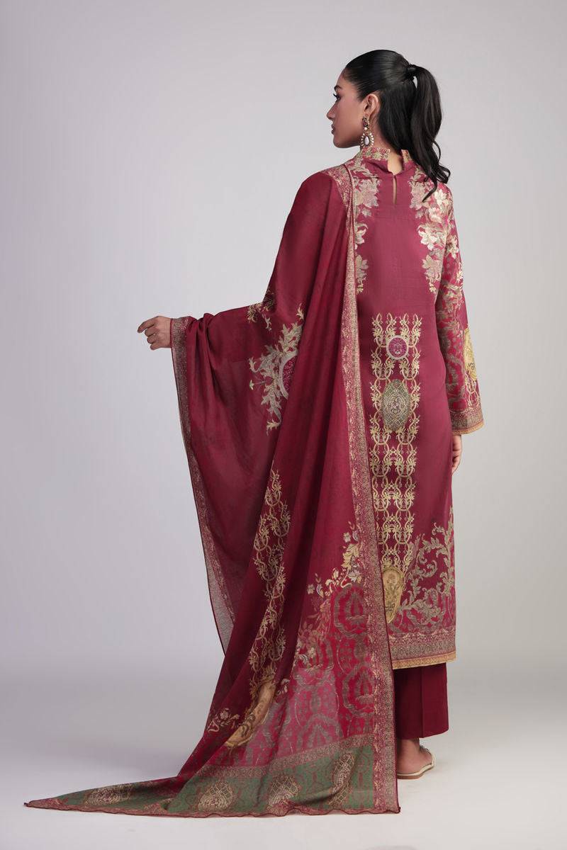Shamaeel Ansari | Gulrang Lawn | Gulrang-05 - Pakistani Designer Dress - by Shamaeel Ansari - Type : Ladies Clothes - 100% Original at Saira Sultan