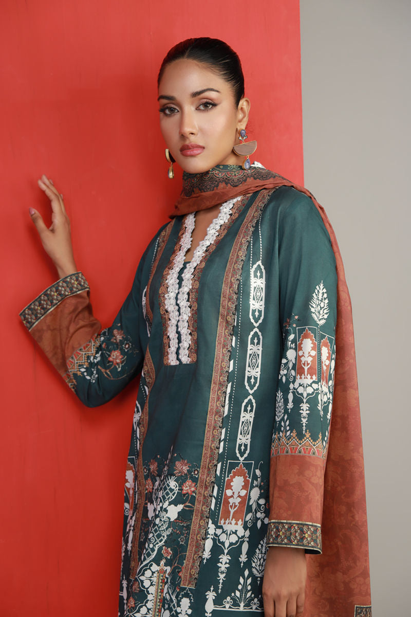Shamaeel Ansari | Gulrang Lawn | Gulrang-06 - Pakistani Designer Dress - by SHA - Type : - 100% Original at Saira Sultan