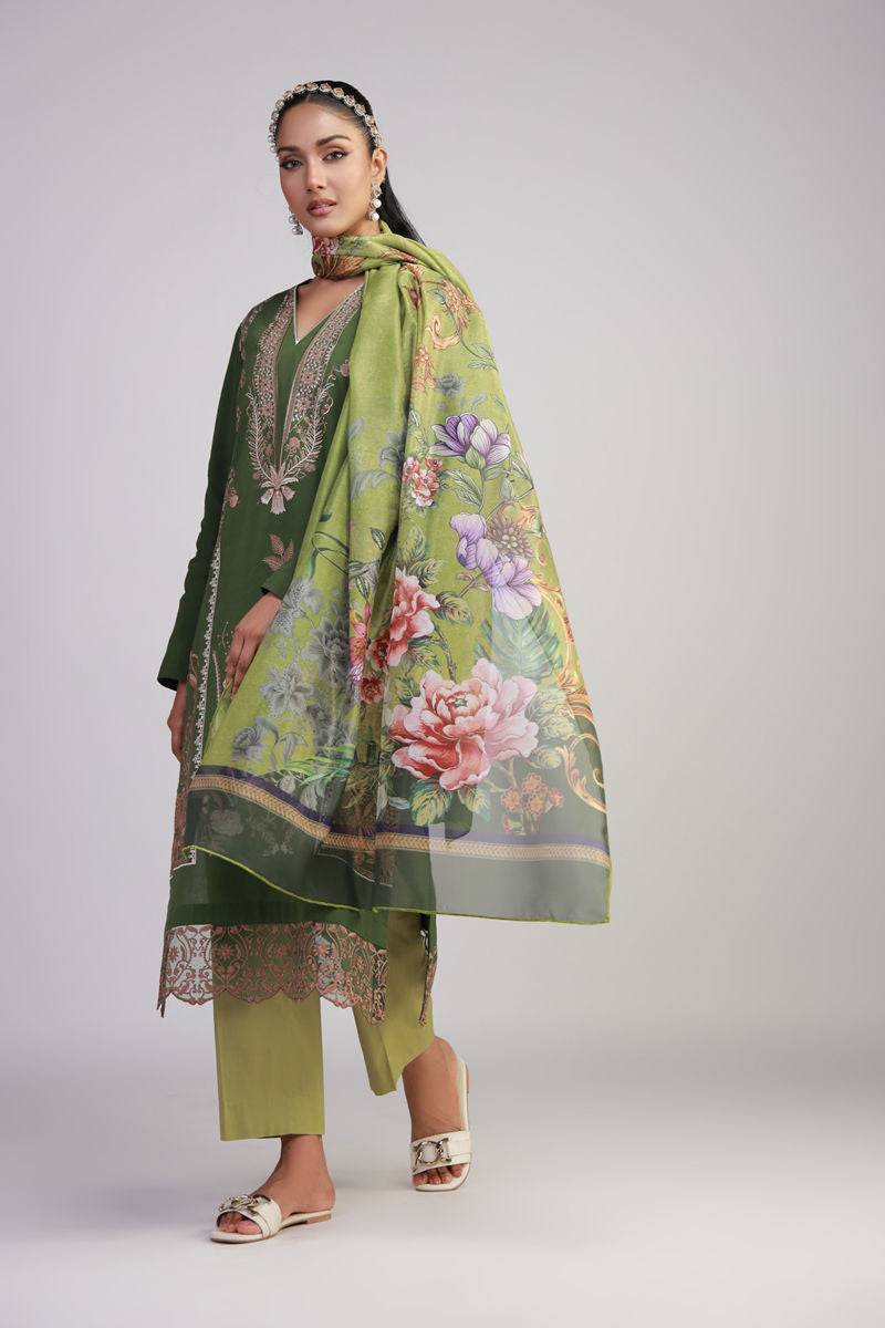 Shamaeel Ansari | Gulrang Lawn | Gulrang-10 - Pakistani Designer Dress - by Shamaeel Ansari - Type : Ladies Clothes - 100% Original at Saira Sultan