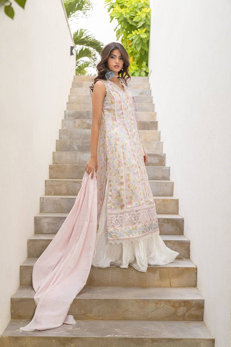 Fatima Khan | Eid Digital Silk Prints | Flora - Pakistani Designer Dress - by Fatima Khan | Type: Ladies Clothes - 100% Original at Saira Sultan