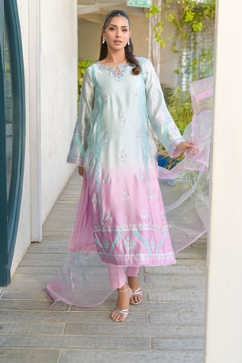 Fatima Khan | La Fleur Eid Edit | Violetta M Purple Cotton Silk