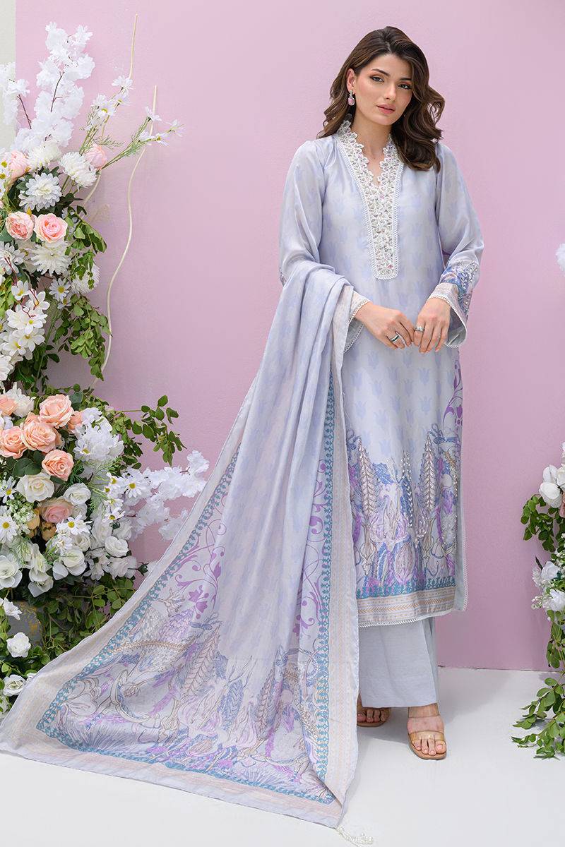 Fatima Khan | Eid Digital Silk Prints | Dawn - Pakistani Designer Dress - by Fatima Khan | Type: Ladies Clothes - 100% Original at Saira Sultan
