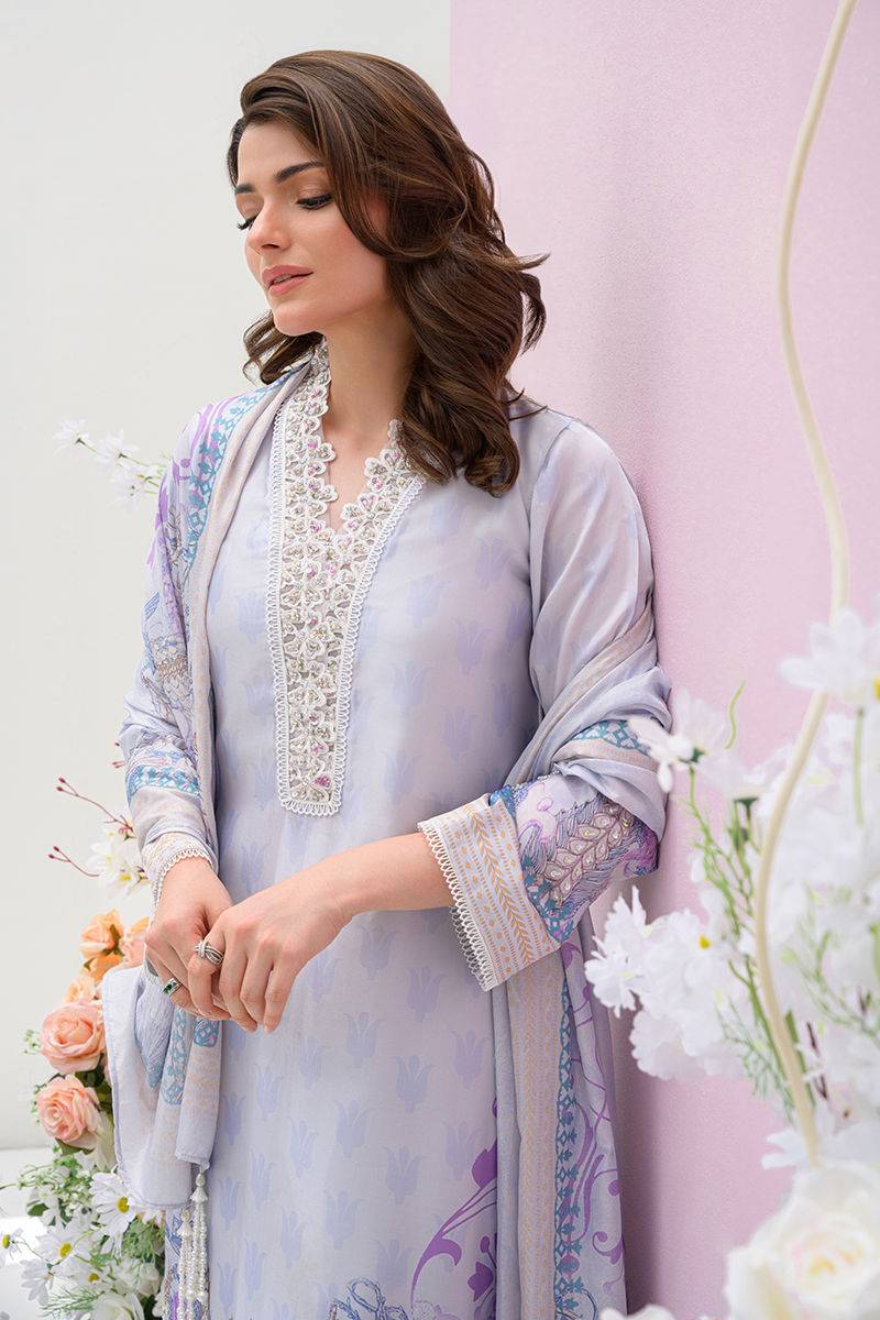 Fatima Khan | Eid Digital Silk Prints | Dawn - Pakistani Designer Dress - by Fatima Khan | Type: Ladies Clothes - 100% Original at Saira Sultan