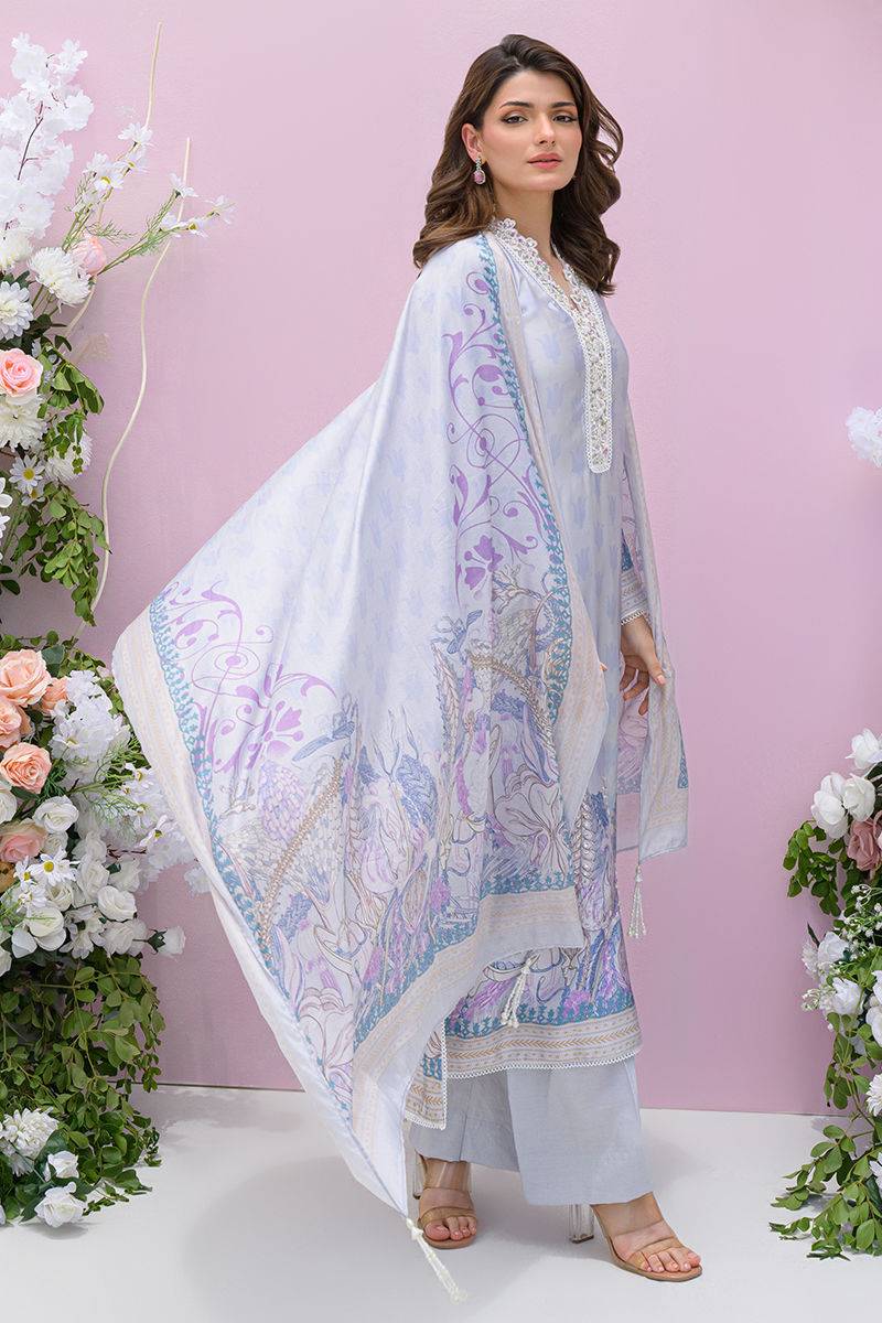 Fatima Khan | Eid Digital Silk Prints | Dawn - Pakistani Designer Dress - by Fatima Khan | Type: Ladies Clothes - 100% Original at Saira Sultan