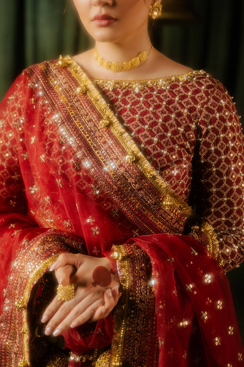 MNR | Zarlish Festive Formals | Bia XL Maroon Indian Silk