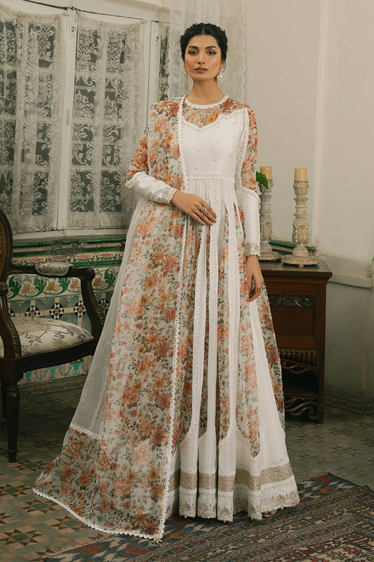MNR | Ashiyana Festive Eid Collection 25 | Amal XS White Cotton Net