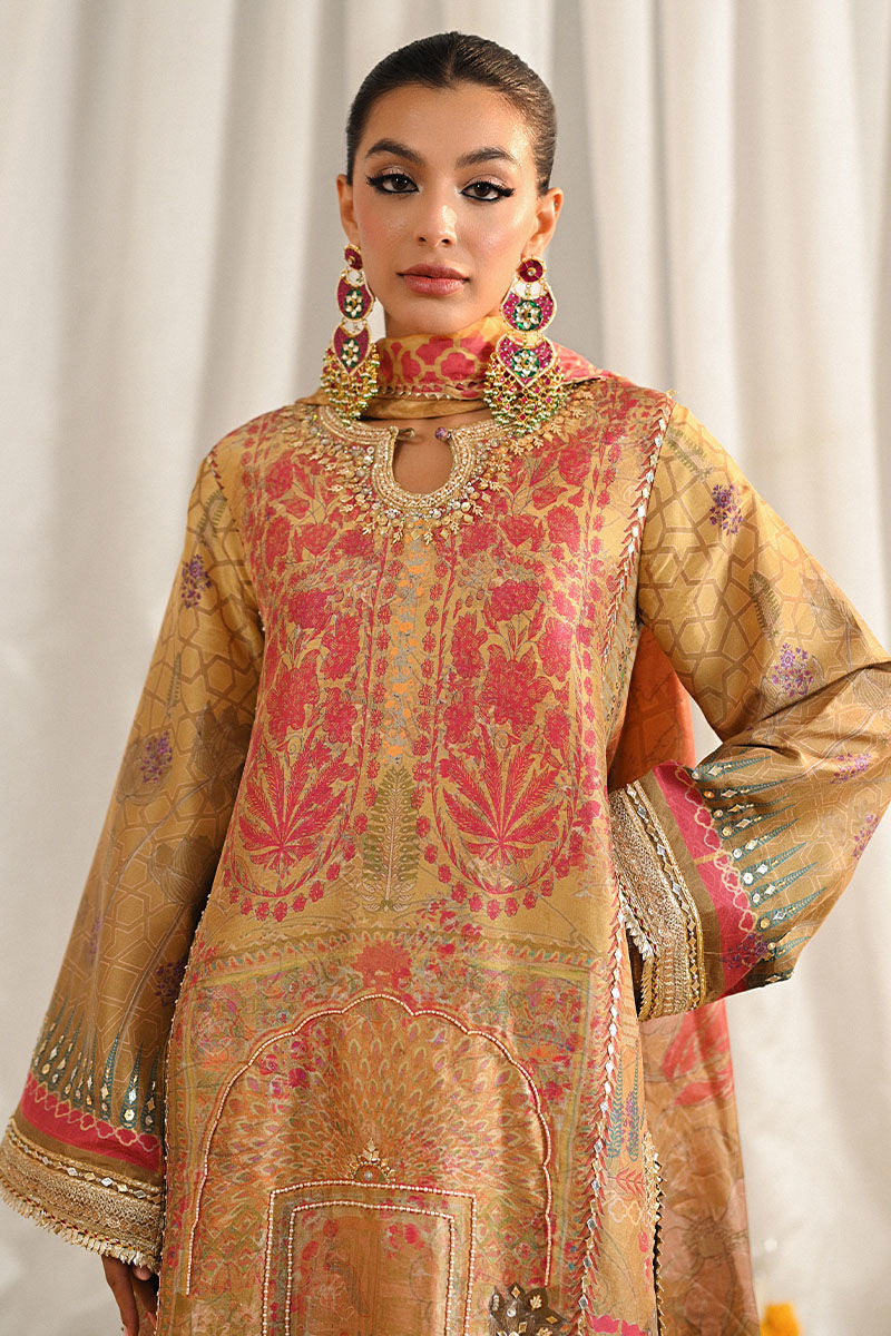 Ansab Jahangir | Digital Silk | Asmara Shirt and Dupatta - Pakistani Designer Dress - by Ansab Jahangir - Type : Ladies Clothes - 100% Original at Saira Sultan