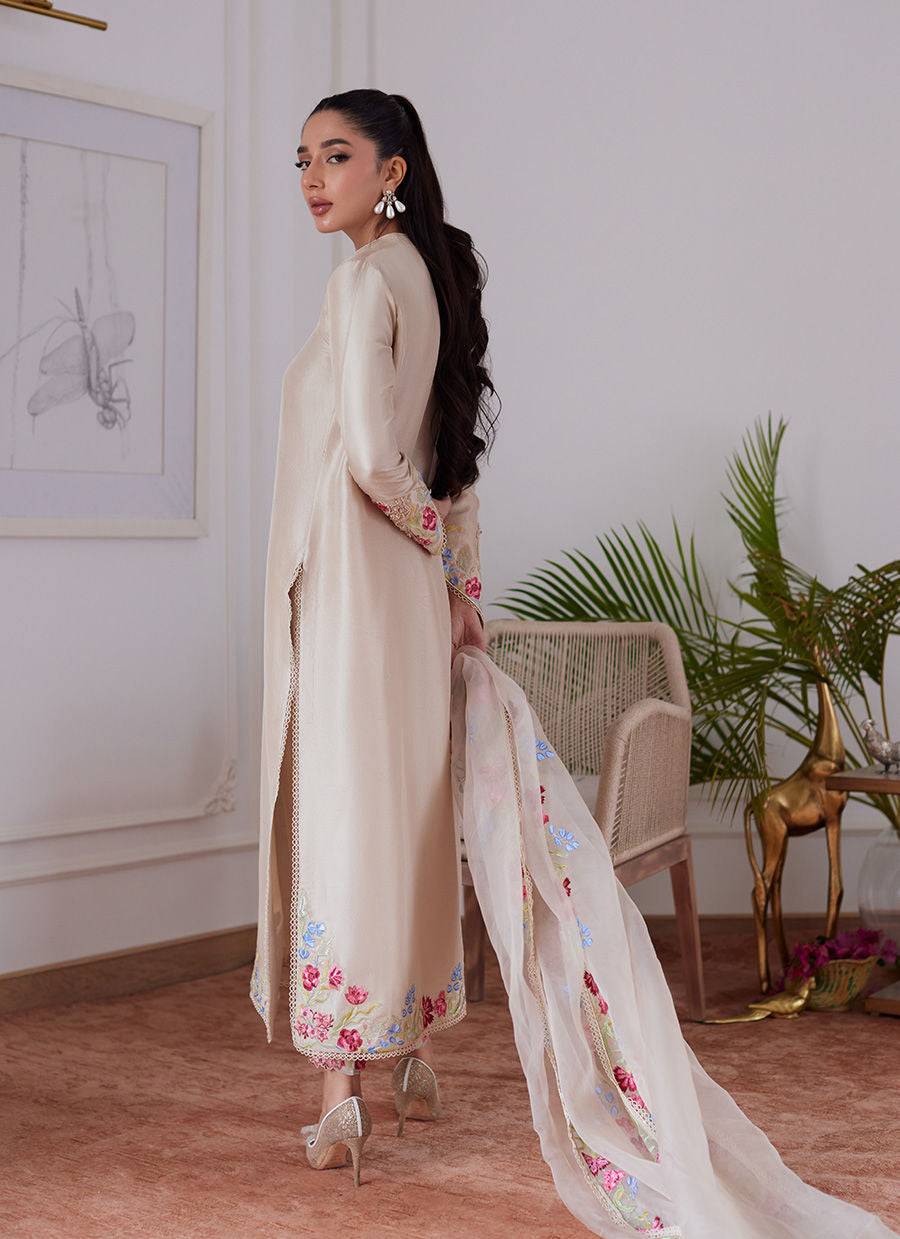 Farah Talib Aziz | Luna Eid Collection 24 | LIARA SAND - Pakistani Designer Dress - by Farah Talib Aziz | Type: Luxury - 100% Original at Saira Sultan