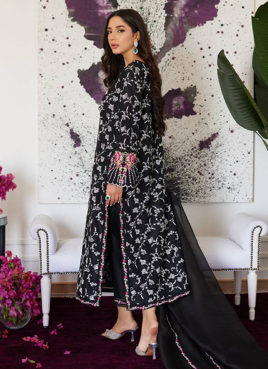 Farah Talib Aziz | Luna Eid Collection 24 | VITTORIA BLACK - Pakistani Designer Dress - by Farah Talib Aziz | Type: Luxury - 100% Original at Saira Sultan