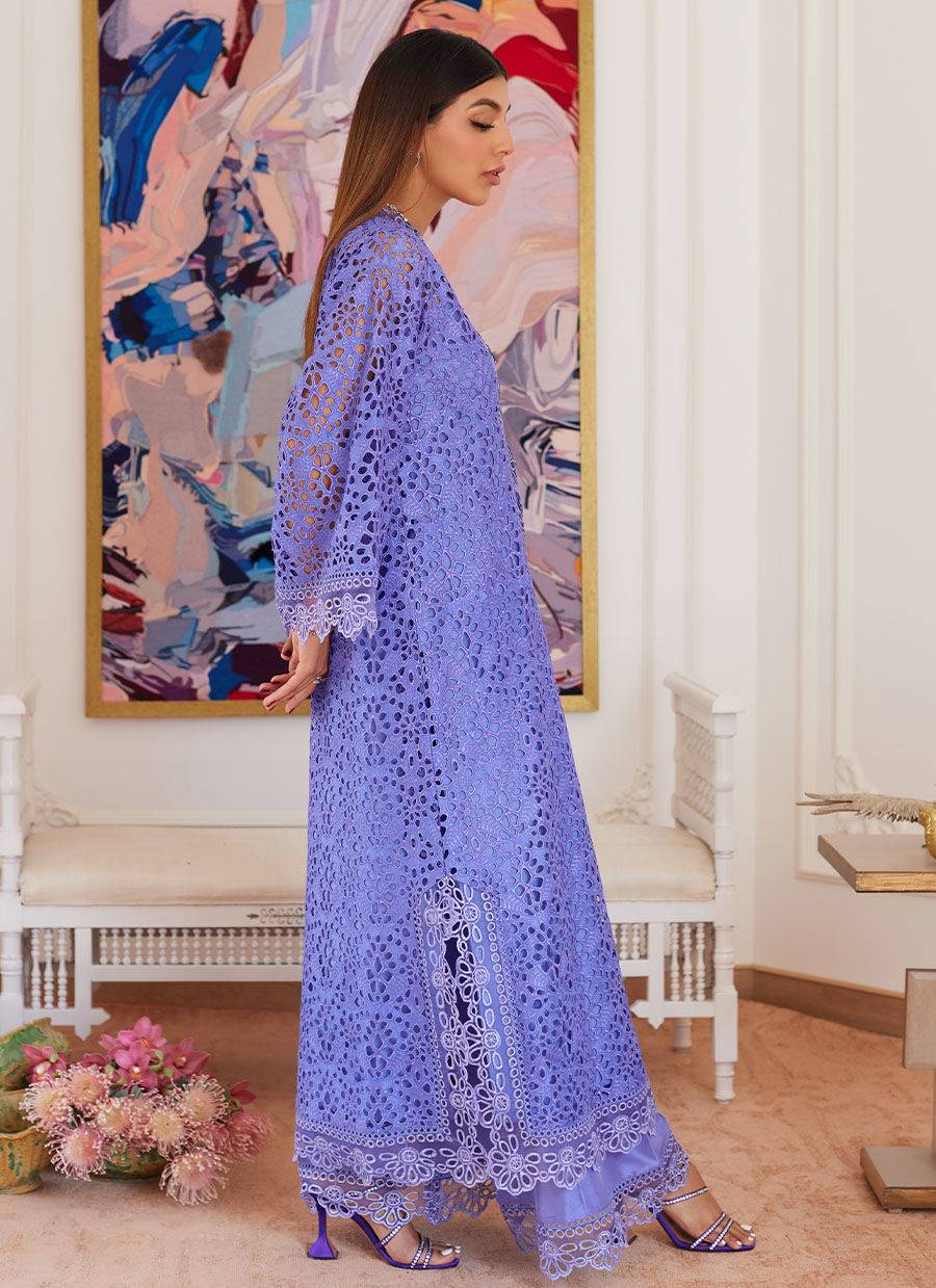 Farah Talib Aziz | Luna Eid Collection 24 | EVANTHIA PERIWINKLE - Pakistani Designer Dress - by Farah Talib Aziz | Type: Luxury - 100% Original at Saira Sultan