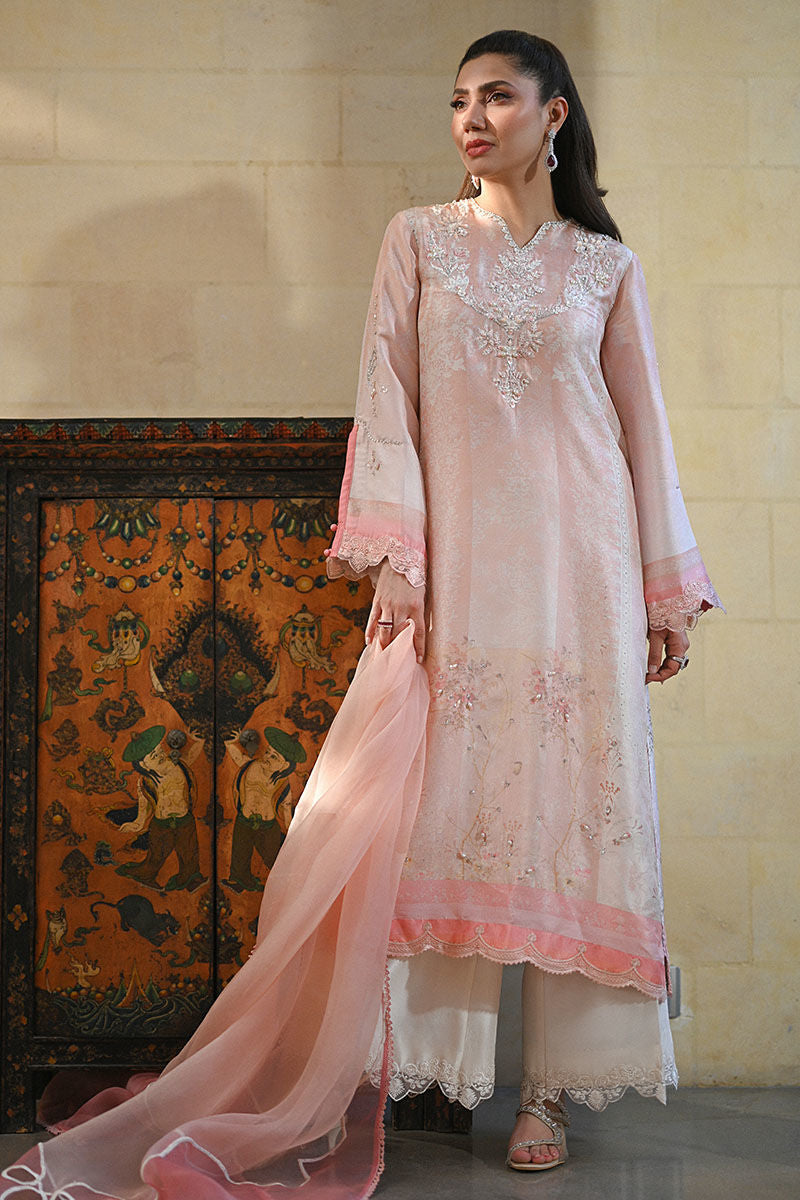 Ansab Jahangir | Digital Silk | Camira Shirt and Dupatta - Pakistani Designer Dress - by Ansab Jahangir - Type : Ladies Clothes - 100% Original at Saira Sultan