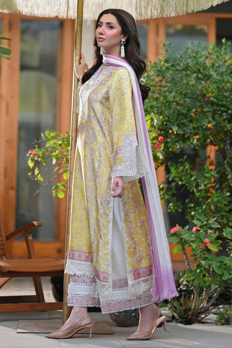 Ansab Jahangir | Digital Silk | Paloma Shirt and Dupatta - Pakistani Designer Dress - by Ansab Jahangir - Type : Ladies Clothes - 100% Original at Saira Sultan