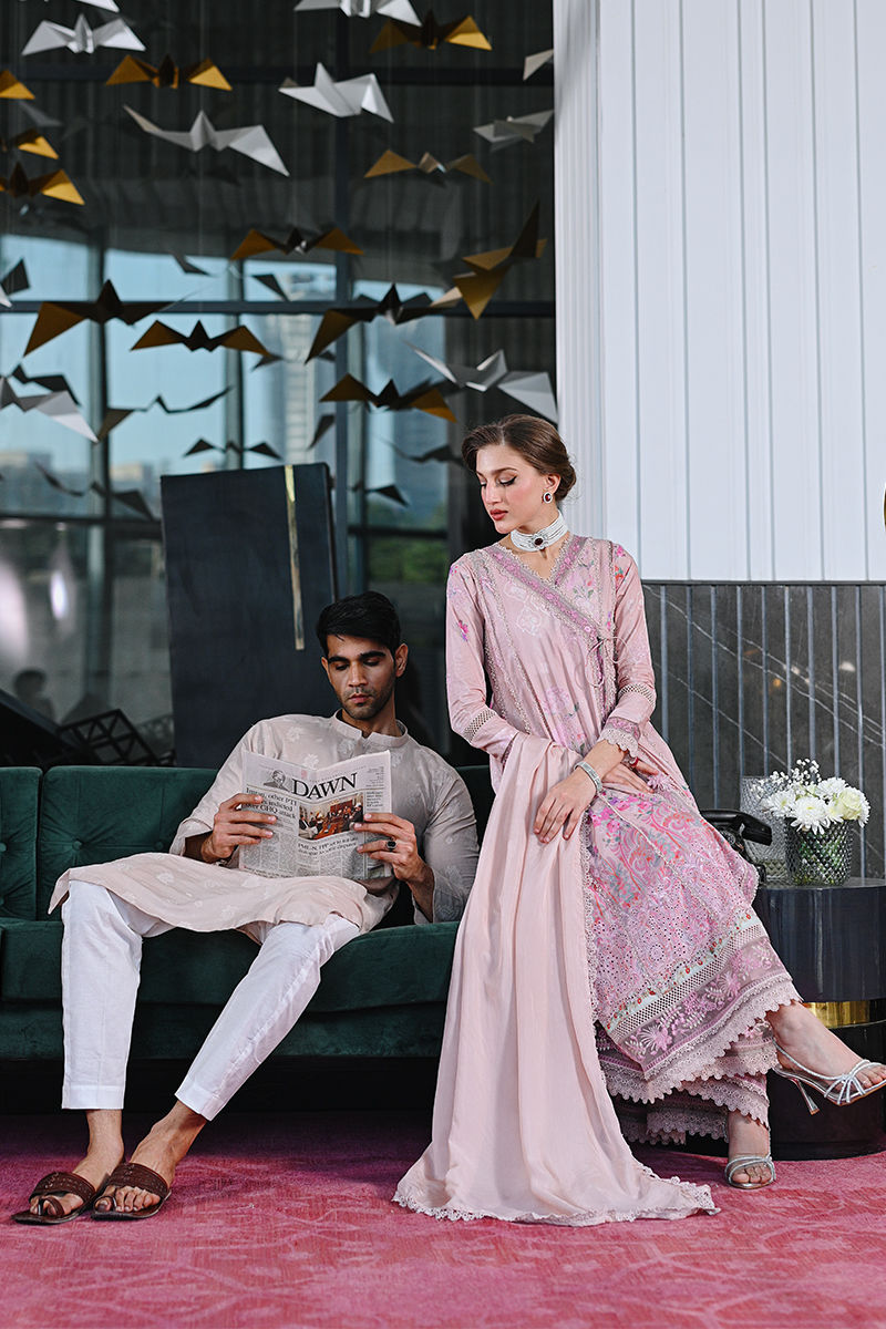 Ansab Jahangir | Knots and Bonds Ramadan Edit 25 | Adelaide XL Dusty Pink Schiffli