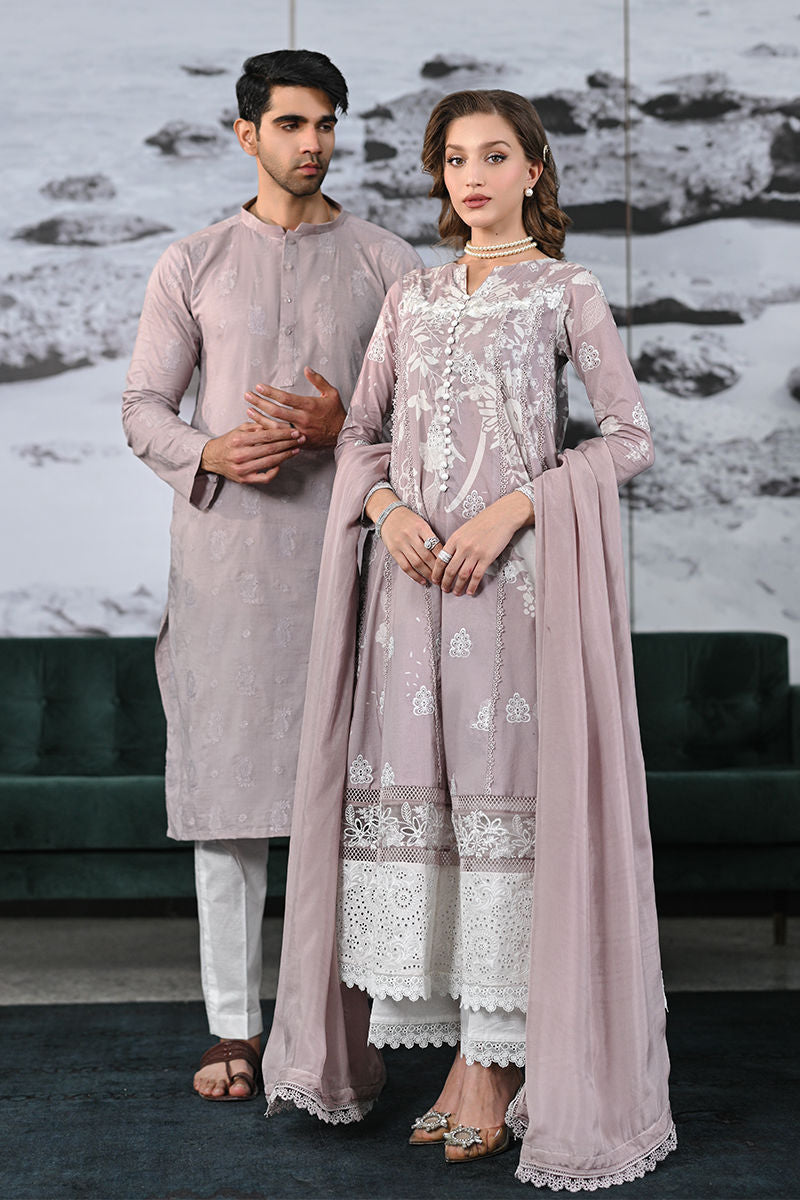 Ansab Jahangir | Knots and Bonds Ramadan Edit 25 | Marceline XL Mauve Schiffli