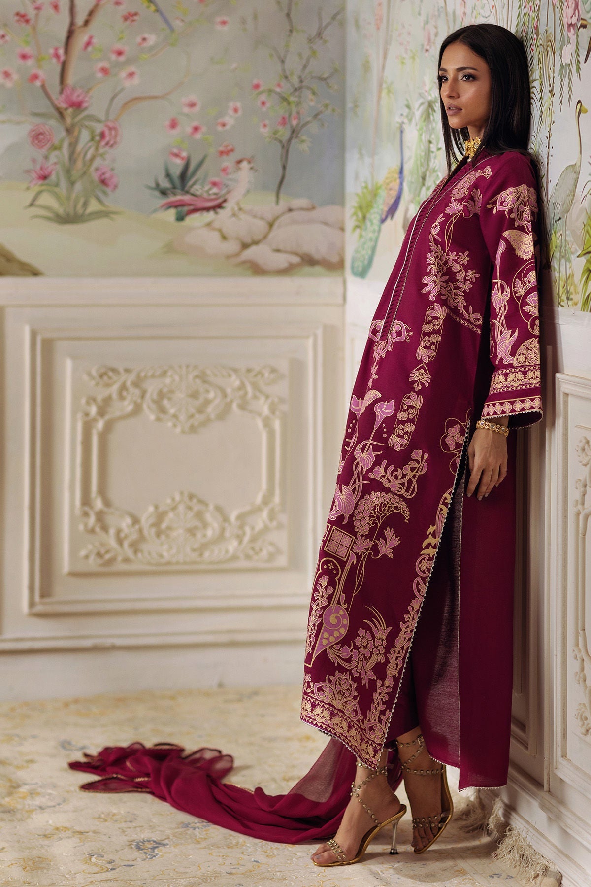 Annus Abrar | Elemental Festive | Renali (Shirt, Pants and Dupatta) - Pakistani Designer Dress - by Annus Abrar - Type : Ladies Clothes - 100% Original at Saira Sultan