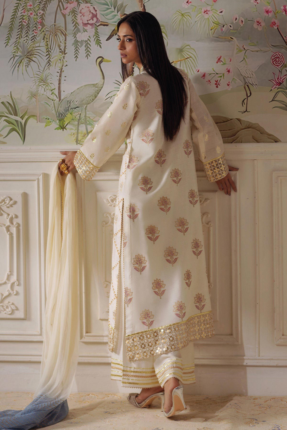 Annus Abrar | Elemental Festive | Fasila (Shirt, Pants and Dupatta) - Pakistani Designer Dress - by Annus Abrar - Type : Ladies Clothes - 100% Original at Saira Sultan