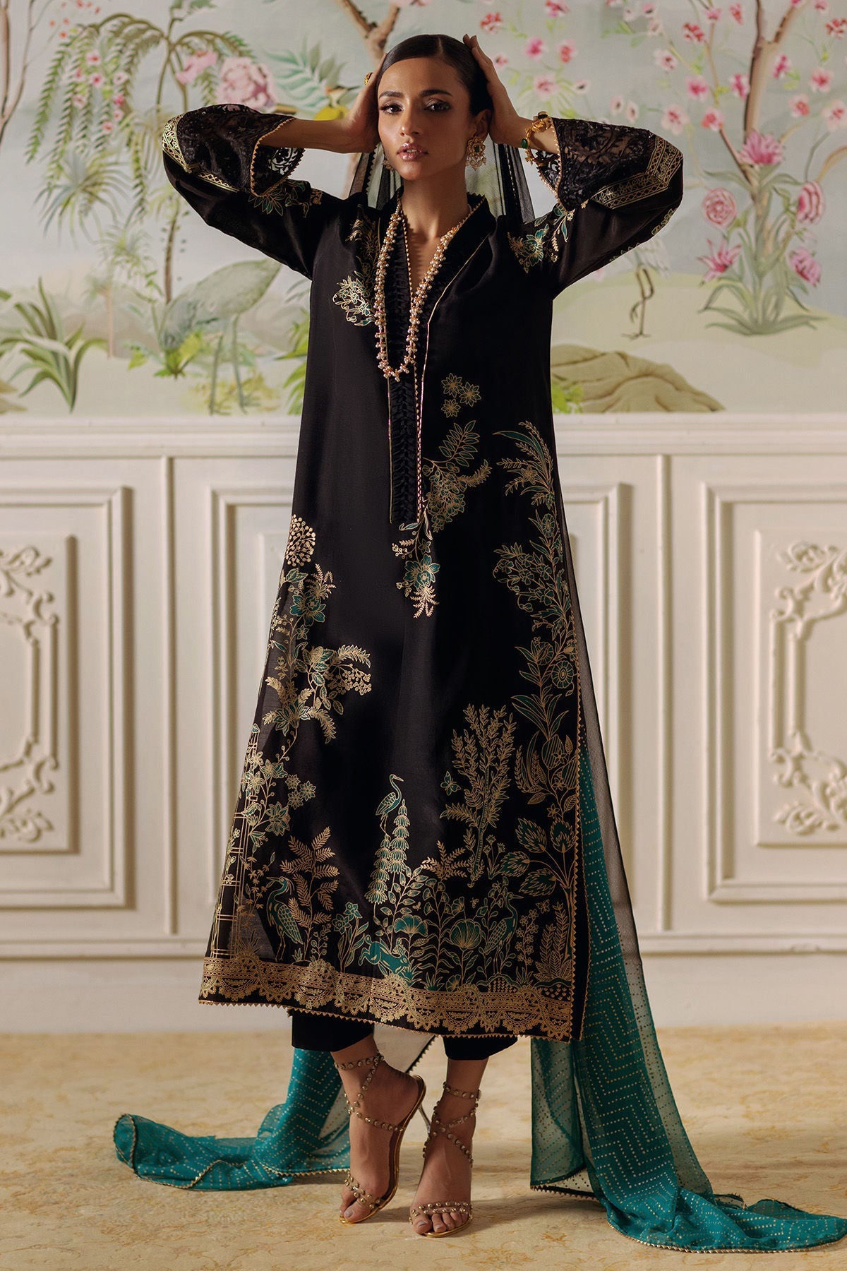 Annus Abrar | Elemental Festive | Renaab (Shirt, Pants and Dupatta) - Pakistani Designer Dress - by Annus Abrar - Type : Ladies Clothes - 100% Original at Saira Sultan