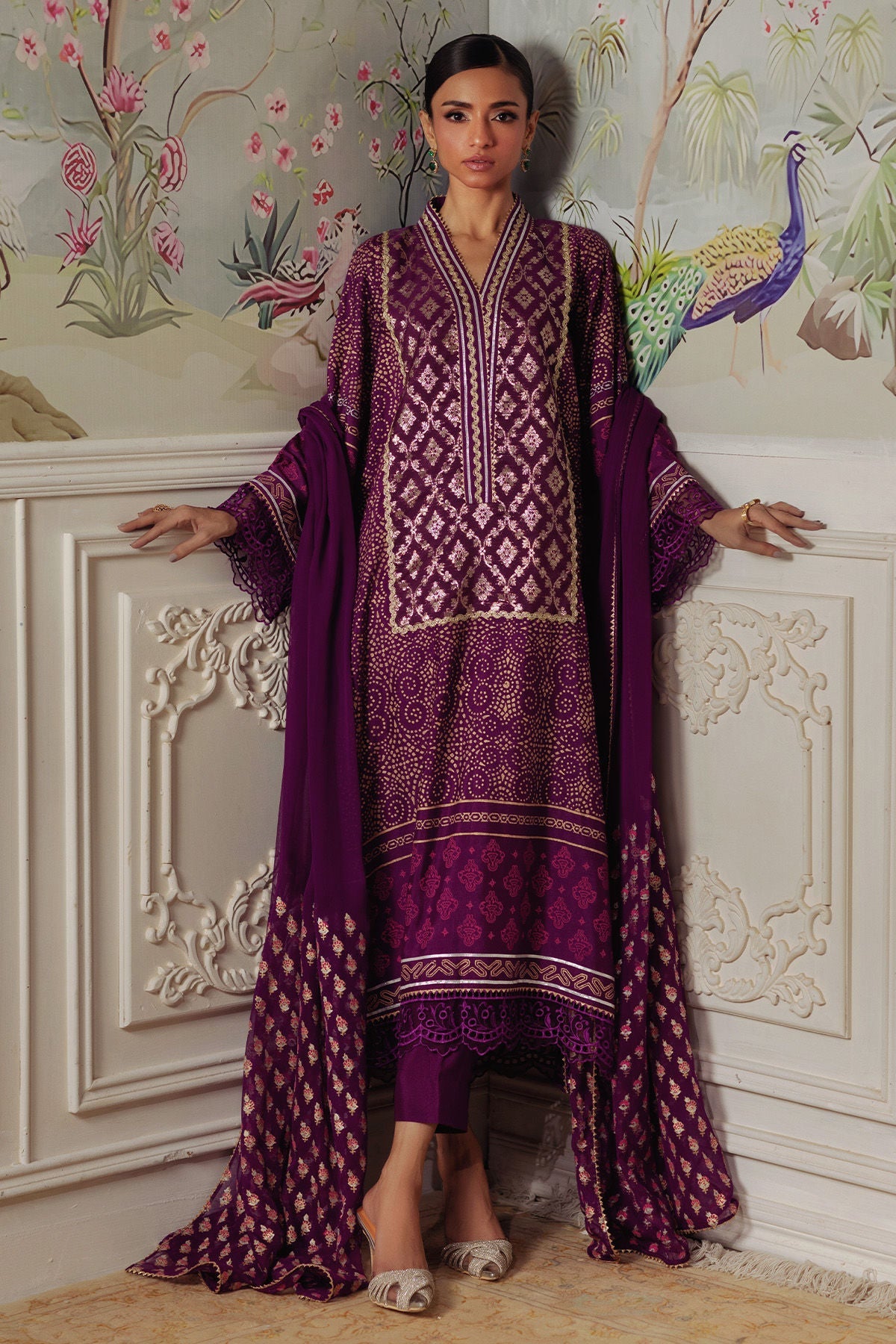 Annus Abrar | Elemental Festive | Hurmia (Shirt, Pants and Dupatta) - Pakistani Designer Dress - by Annus Abrar - Type : Ladies Clothes - 100% Original at Saira Sultan