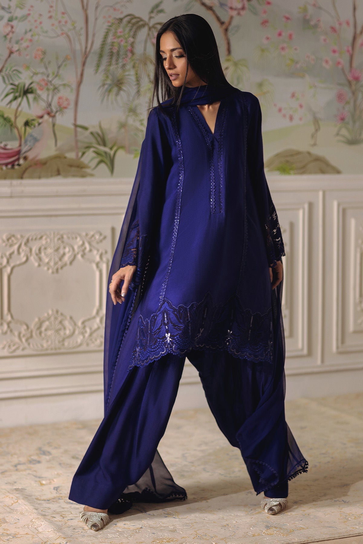 Annus Abrar | Elemental Festive | Baraan (Shirt, Pants and Dupatta) - Pakistani Designer Dress - by Annus Abrar - Type : Ladies Clothes - 100% Original at Saira Sultan