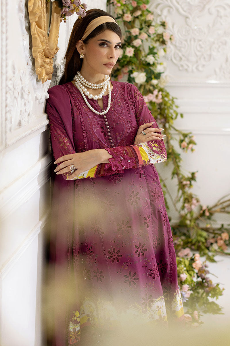 Ansab Jahangir | Wien Family Edit 25 | Zahira L Burgundy Schiffli