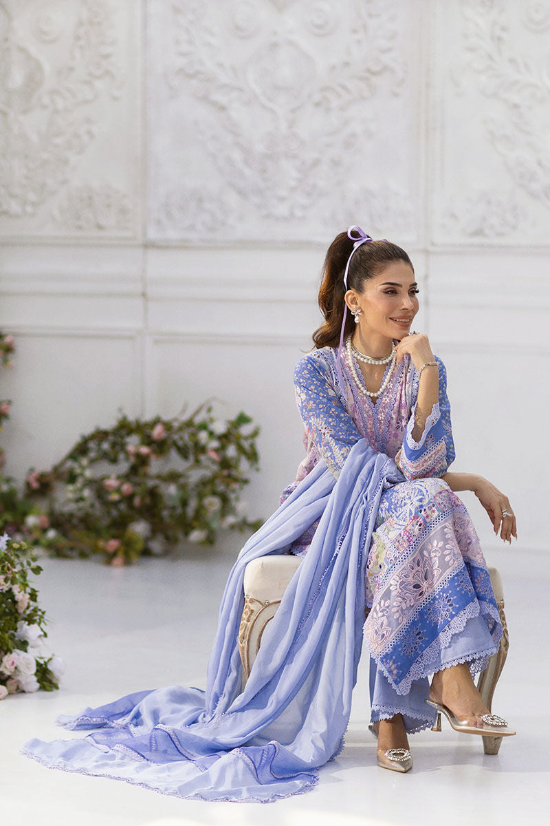Ansab Jahangir | Wien Family Edit 25 | Mireya L Light Blue Gray Schiffli