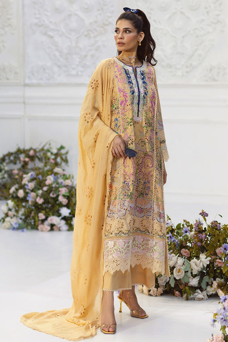Ansab Jahangir | Wien Family Edit 25 | Laiba L Pale Yellow Lawn