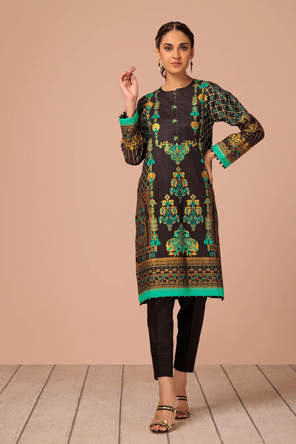 Bonanza Satrangi | Metallic 2 Pc (RV2BS232P2) Black