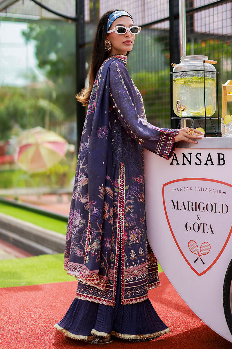 Ansab Jahangir | Marigold and Gota | Eshal - Pakistani Designer Dress - by Ansab Jahangir - Type : Ladies Clothes - 100% Original at Saira Sultan