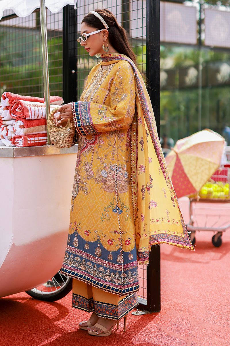 Ansab Jahangir | Marigold and Gota | Azira - Pakistani Designer Dress - by Ansab Jahangir - Type : Ladies Clothes - 100% Original at Saira Sultan