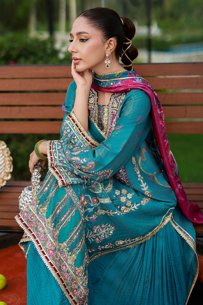 Ansab Jahangir | Marigold and Gota | Alveena - Pakistani Designer Dress - by Ansab Jahangir - Type : Ladies Clothes - 100% Original at Saira Sultan
