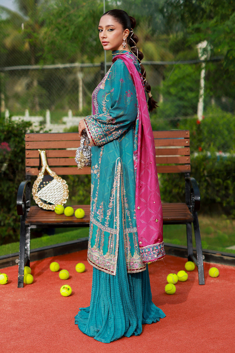 Ansab Jahangir | Marigold and Gota | Alveena - Pakistani Designer Dress - by Ansab Jahangir - Type : Ladies Clothes - 100% Original at Saira Sultan