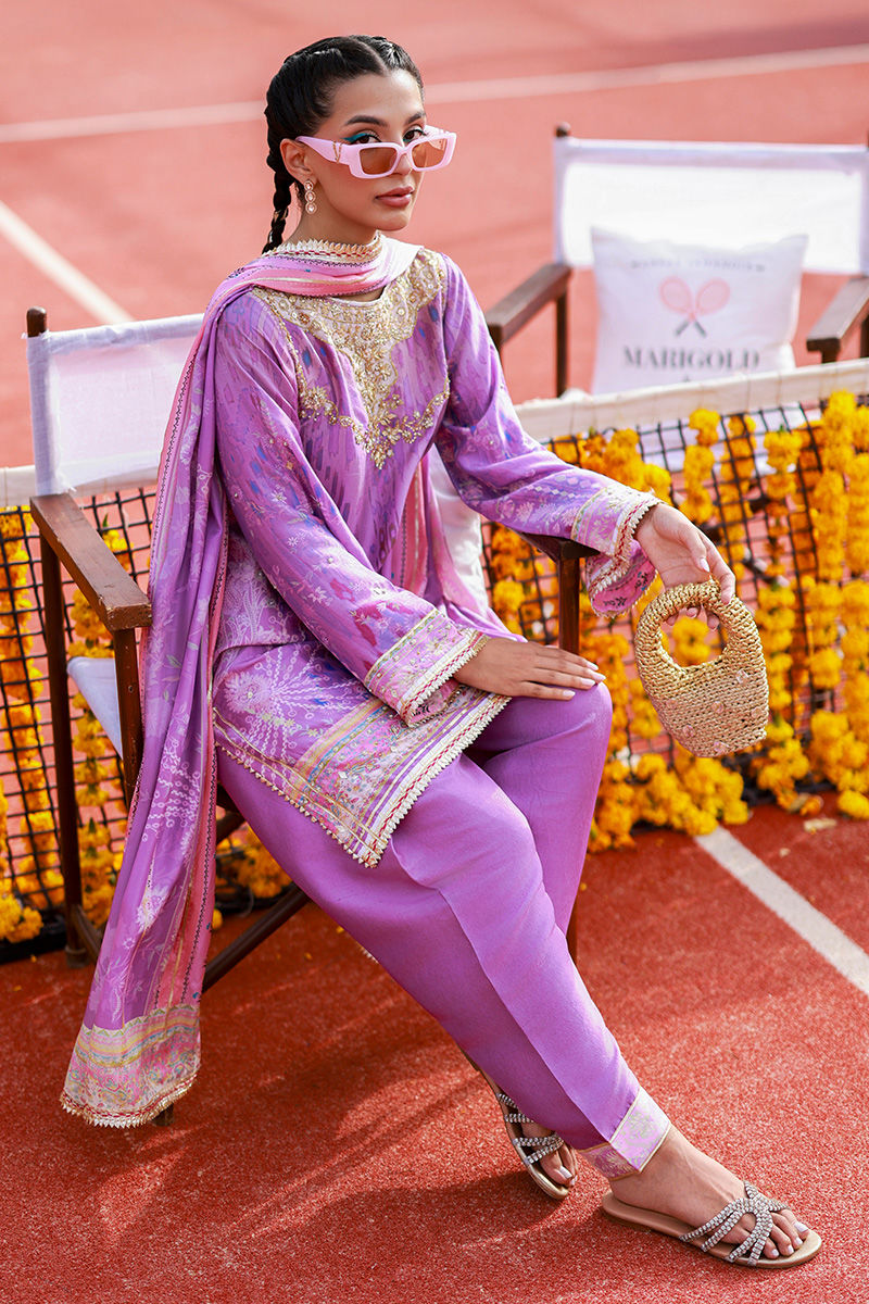 Ansab Jahangir | Marigold and Gota | Maeryn - Pakistani Designer Dress - by Ansab Jahangir - Type : Ladies Clothes - 100% Original at Saira Sultan