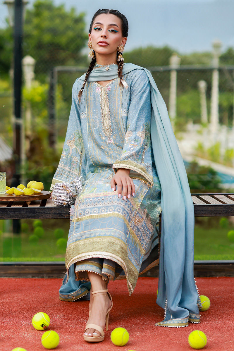 Ansab Jahangir | Marigold and Gota | Maheera - Pakistani Designer Dress - by Ansab Jahangir - Type : Ladies Clothes - 100% Original at Saira Sultan