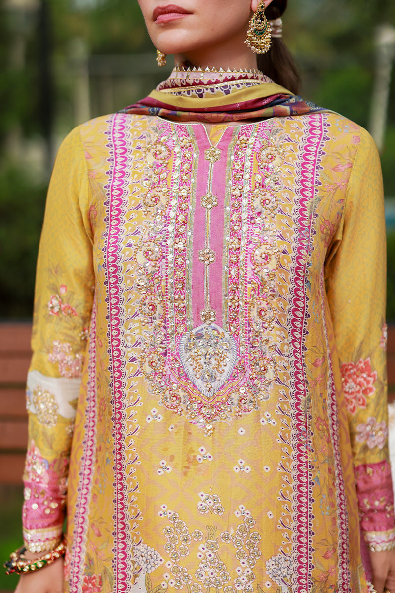 Ansab Jahangir | Marigold and Gota | Aveline - Pakistani Designer Dress - by Ansab Jahangir - Type : Ladies Clothes - 100% Original at Saira Sultan