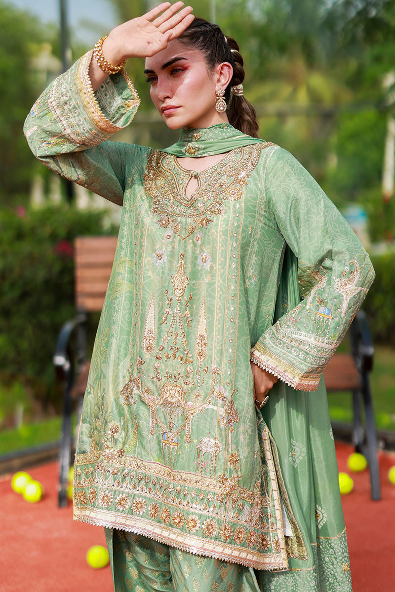 Ansab Jahangir | Marigold and Gota | Suhaina - Pakistani Designer Dress - by Ansab Jahangir - Type : Ladies Clothes - 100% Original at Saira Sultan