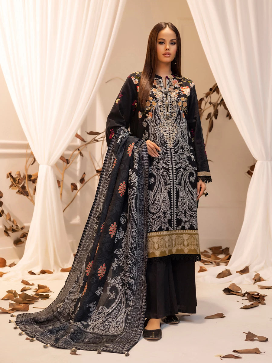 Salitex | Khaddar 24 | K-01 XS Black Khaddar